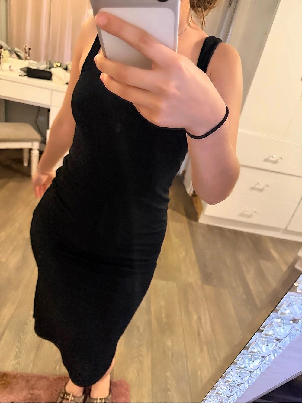 Black Midi Dress Like New